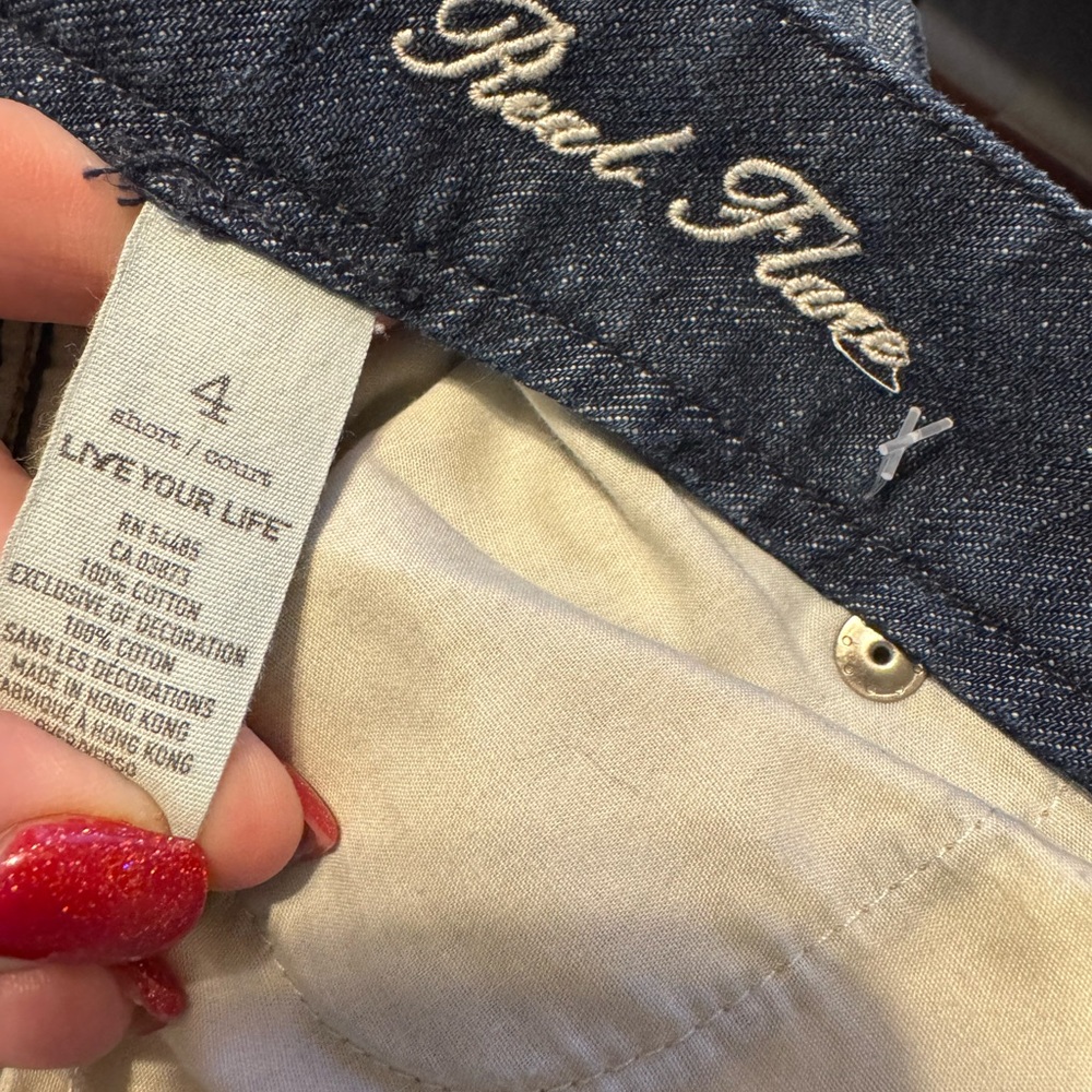 NWT American Eagle Outfitters *REAL FLARE* Jeans SIZE: 4 BIN #1 - Picture 9 of 10